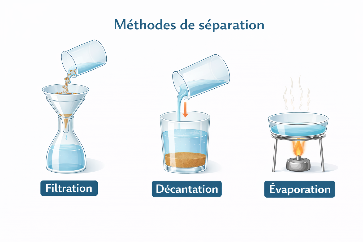 Méthodes de séparation